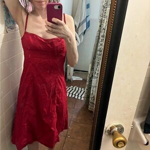 EUC J Crew Vintage red Cocktail Dressed, worn once